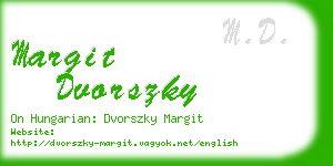 margit dvorszky business card